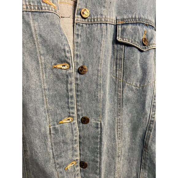 Vintage Mickey Mouse & Co Jean Jacket ITS PARTY TIME Sequins Size Med, Disneyana - Picture 8 of 11